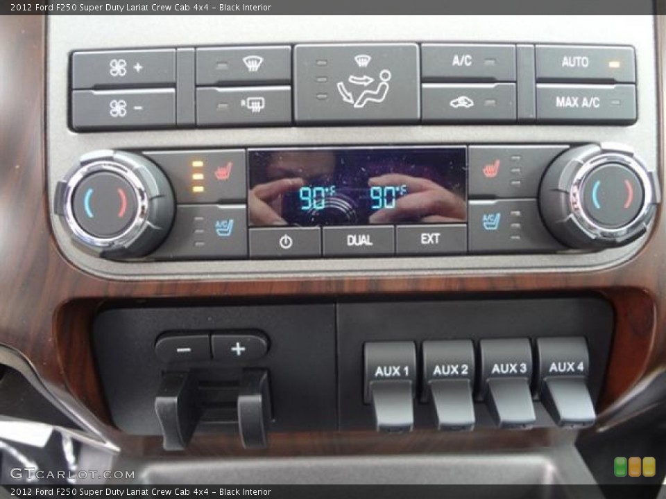 Black Interior Controls for the 2012 Ford F250 Super Duty Lariat Crew Cab 4x4 #59759435