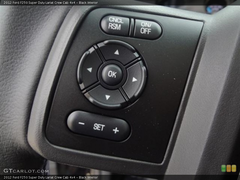 Black Interior Controls for the 2012 Ford F250 Super Duty Lariat Crew Cab 4x4 #59759484