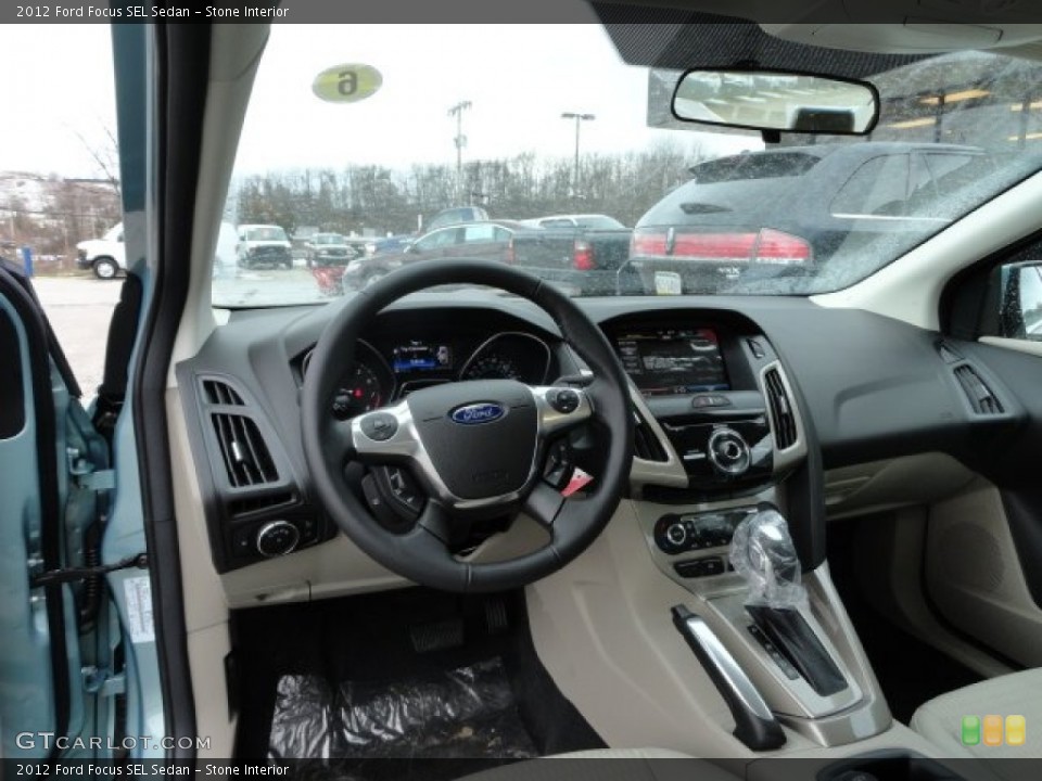 Stone Interior Dashboard for the 2012 Ford Focus SEL Sedan #59759726
