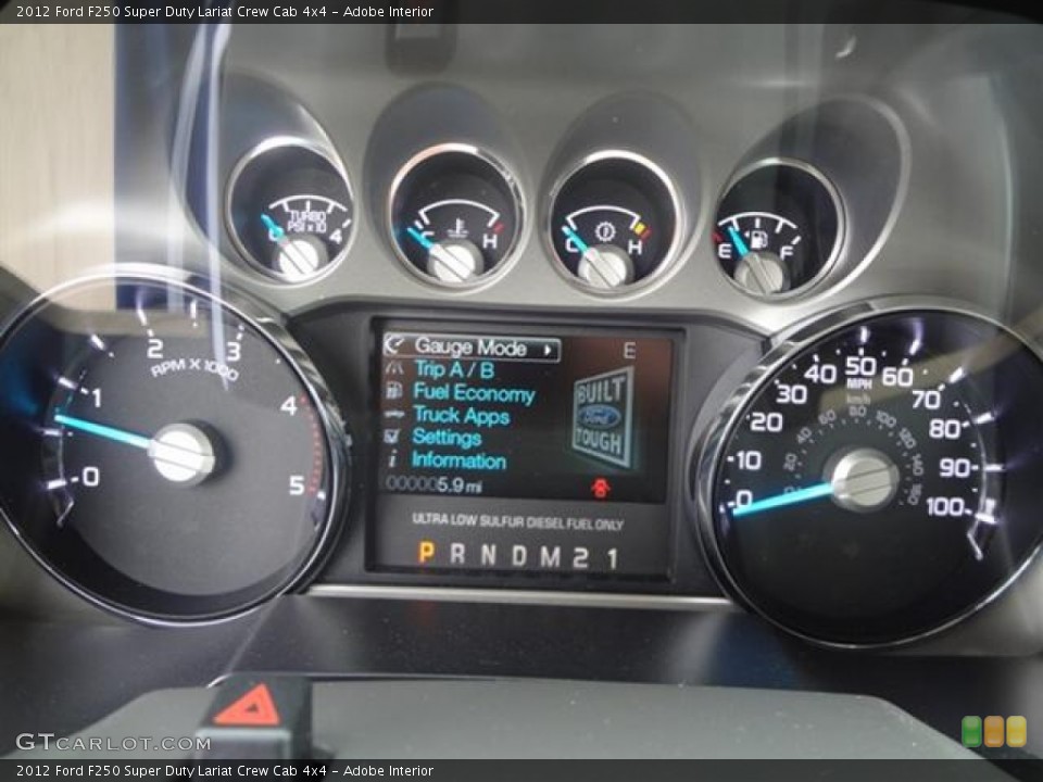 Adobe Interior Gauges for the 2012 Ford F250 Super Duty Lariat Crew Cab 4x4 #59760074