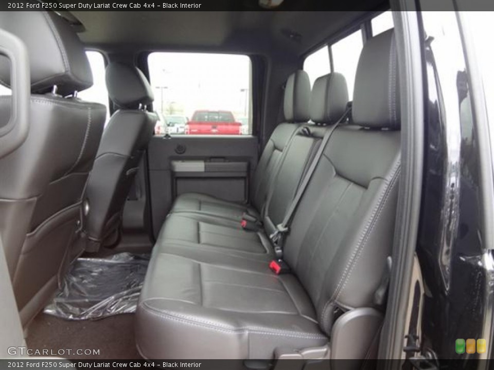 Black Interior Photo for the 2012 Ford F250 Super Duty Lariat Crew Cab 4x4 #59760275