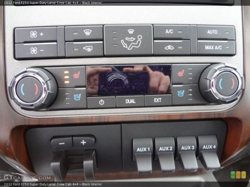 Black Interior Controls for the 2012 Ford F250 Super Duty Lariat Crew Cab 4x4 #59760392