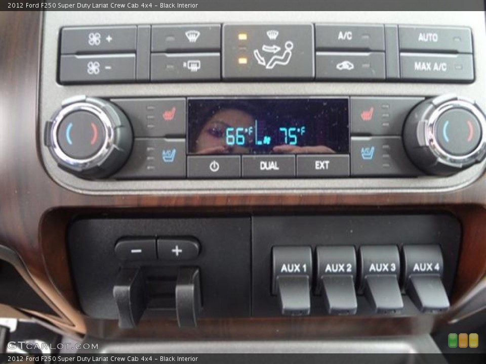 Black Interior Controls for the 2012 Ford F250 Super Duty Lariat Crew Cab 4x4 #59761178