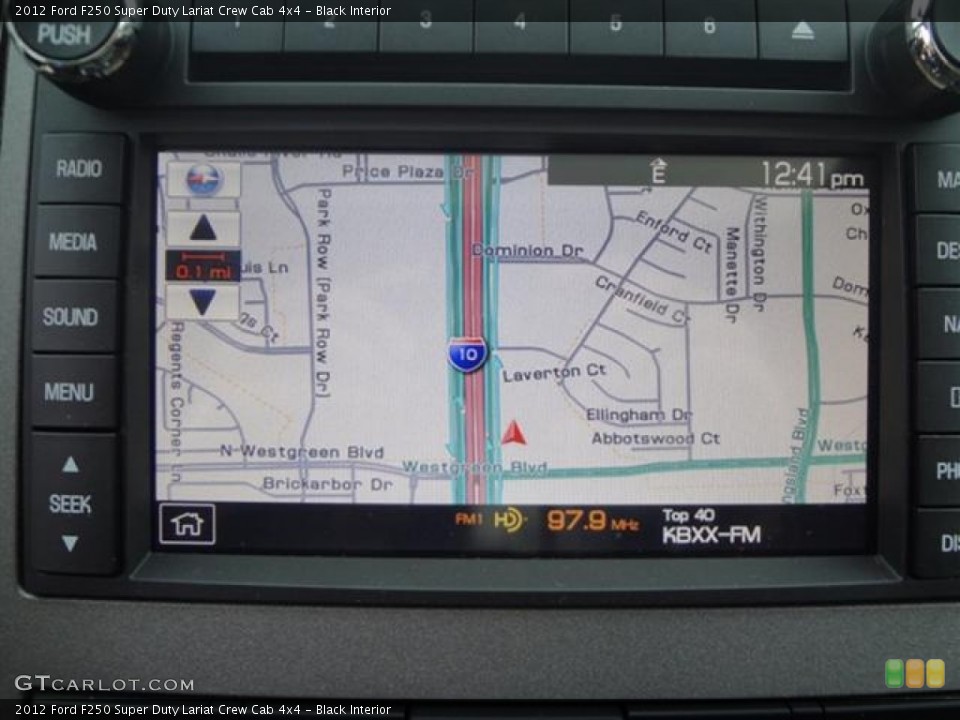Black Interior Navigation for the 2012 Ford F250 Super Duty Lariat Crew Cab 4x4 #59761196
