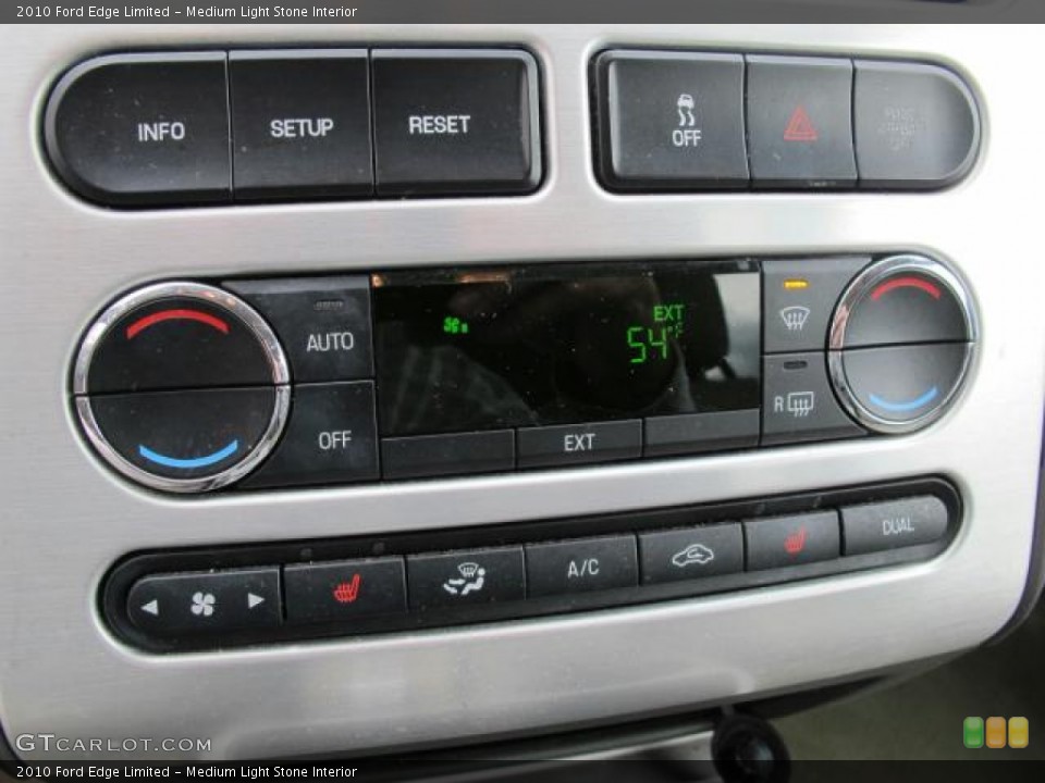 Medium Light Stone Interior Controls for the 2010 Ford Edge Limited #59761625