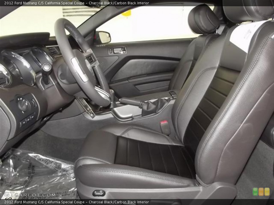 Charcoal Black/Carbon Black Interior Photo for the 2012 Ford Mustang C/S California Special Coupe #59762210