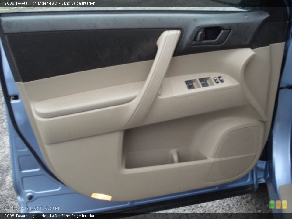 Sand Beige Interior Door Panel for the 2008 Toyota Highlander 4WD #59763974