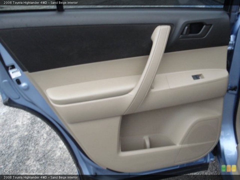 Sand Beige Interior Door Panel for the 2008 Toyota Highlander 4WD #59763992