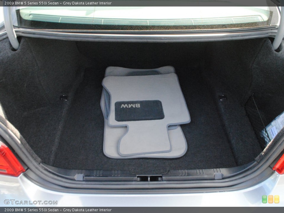 Grey Dakota Leather Interior Trunk for the 2009 BMW 5 Series 550i Sedan #59766335