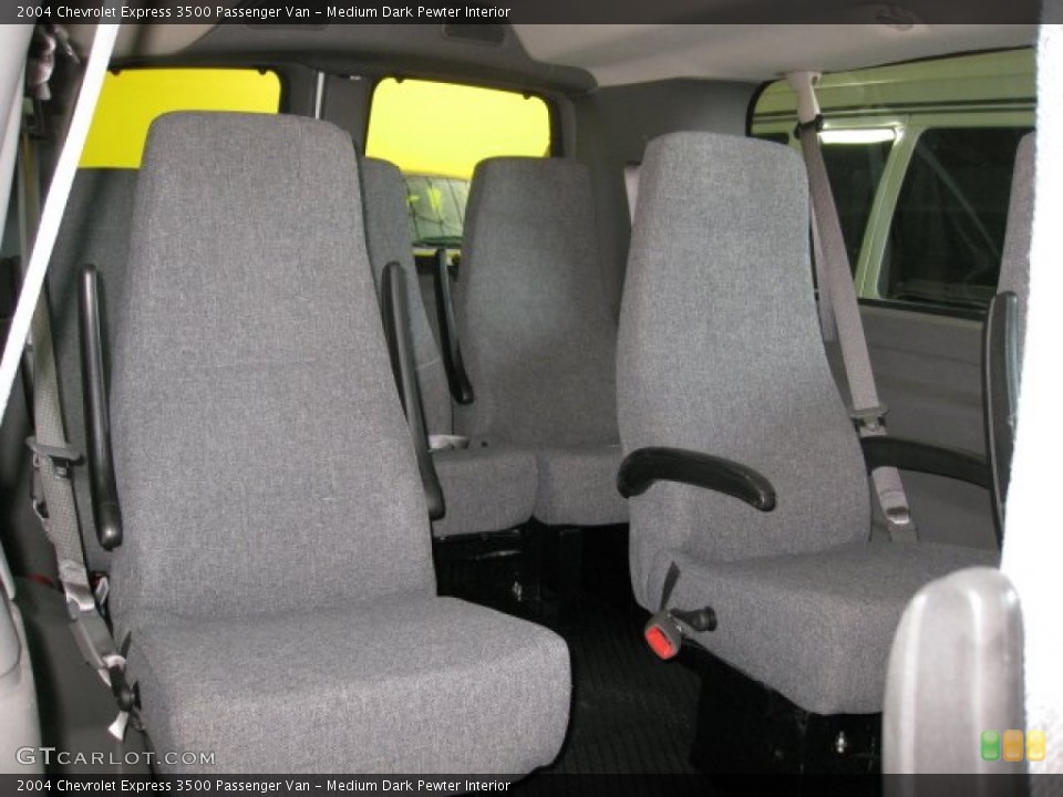 Medium Dark Pewter Interior Rear Seat for the 2004 Chevrolet Express 3500 Passenger Van #59766779