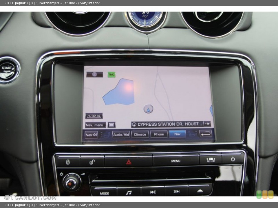 Jet Black/Ivory Interior Navigation for the 2011 Jaguar XJ XJ Supercharged #59767121
