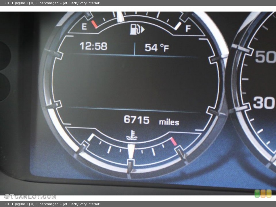 Jet Black/Ivory Interior Gauges for the 2011 Jaguar XJ XJ Supercharged #59767517