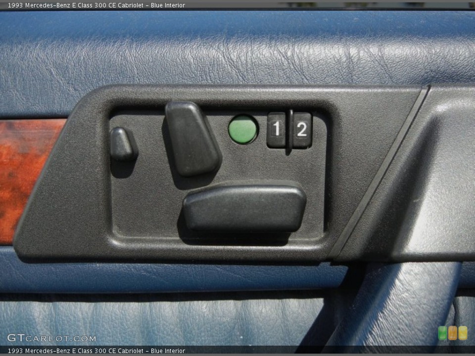 Blue Interior Controls for the 1993 Mercedes-Benz E Class 300 CE Cabriolet #59767964