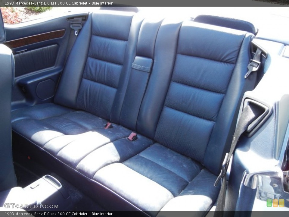 Blue Interior Rear Seat for the 1993 Mercedes-Benz E Class 300 CE Cabriolet #59767973