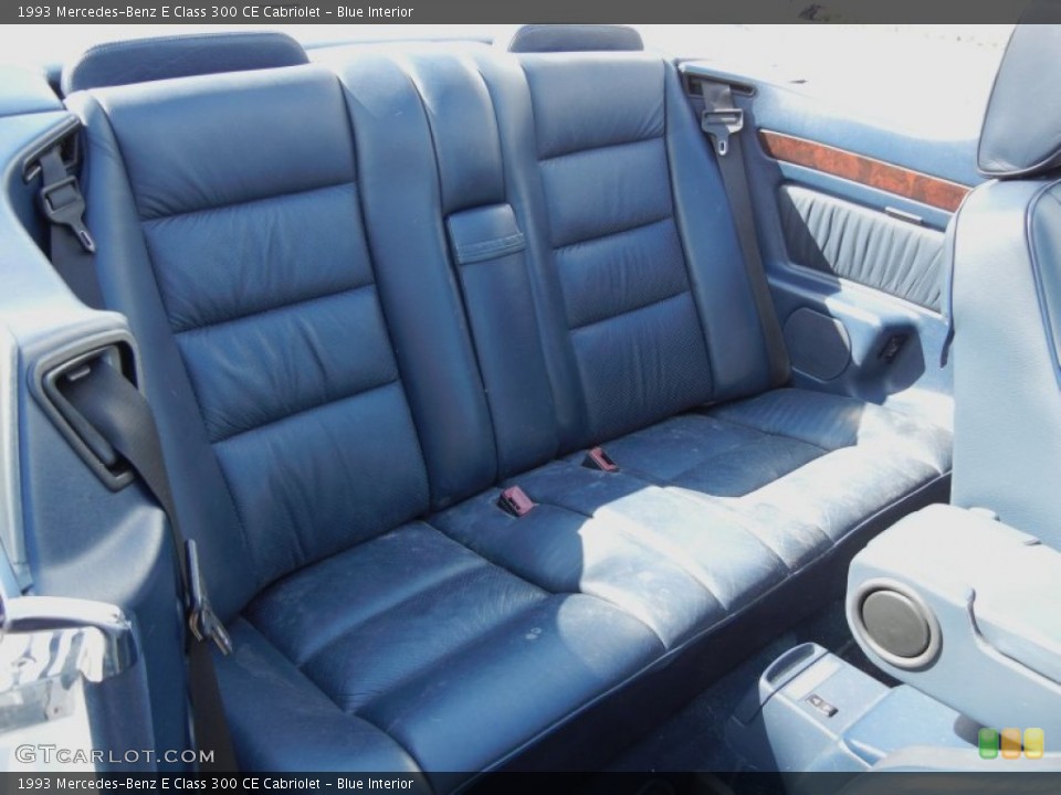 Blue Interior Rear Seat for the 1993 Mercedes-Benz E Class 300 CE Cabriolet #59768000