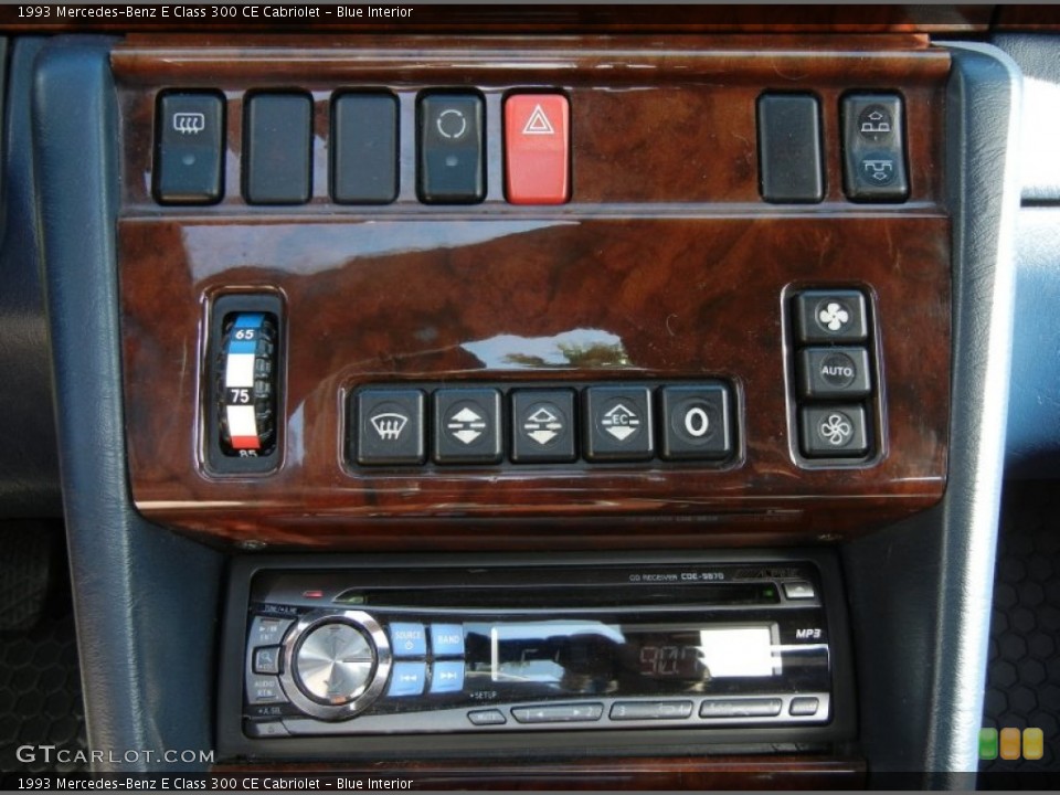 Blue Interior Controls for the 1993 Mercedes-Benz E Class 300 CE Cabriolet #59768048