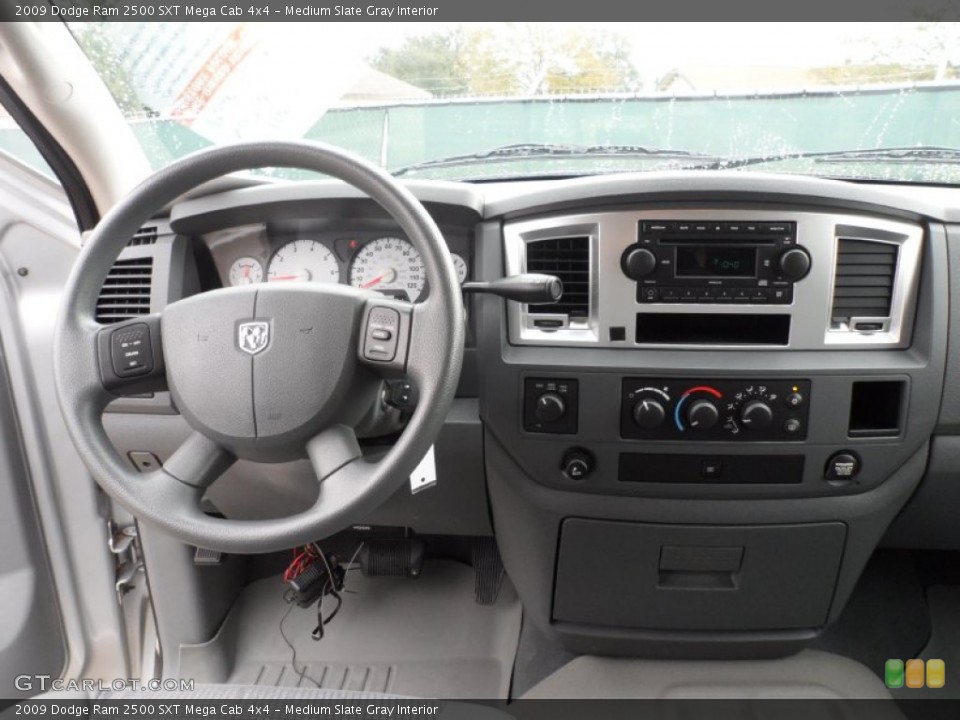 Medium Slate Gray Interior Dashboard for the 2009 Dodge Ram 2500 SXT Mega Cab 4x4 #59768246