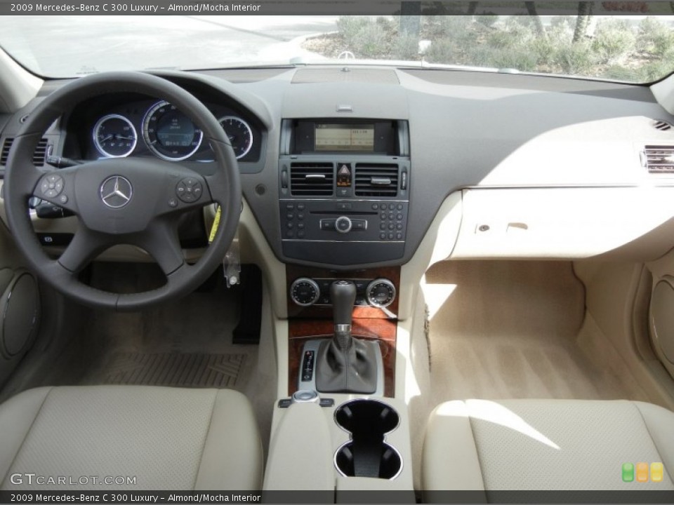 Almond/Mocha Interior Dashboard for the 2009 Mercedes-Benz C 300 Luxury #59768279