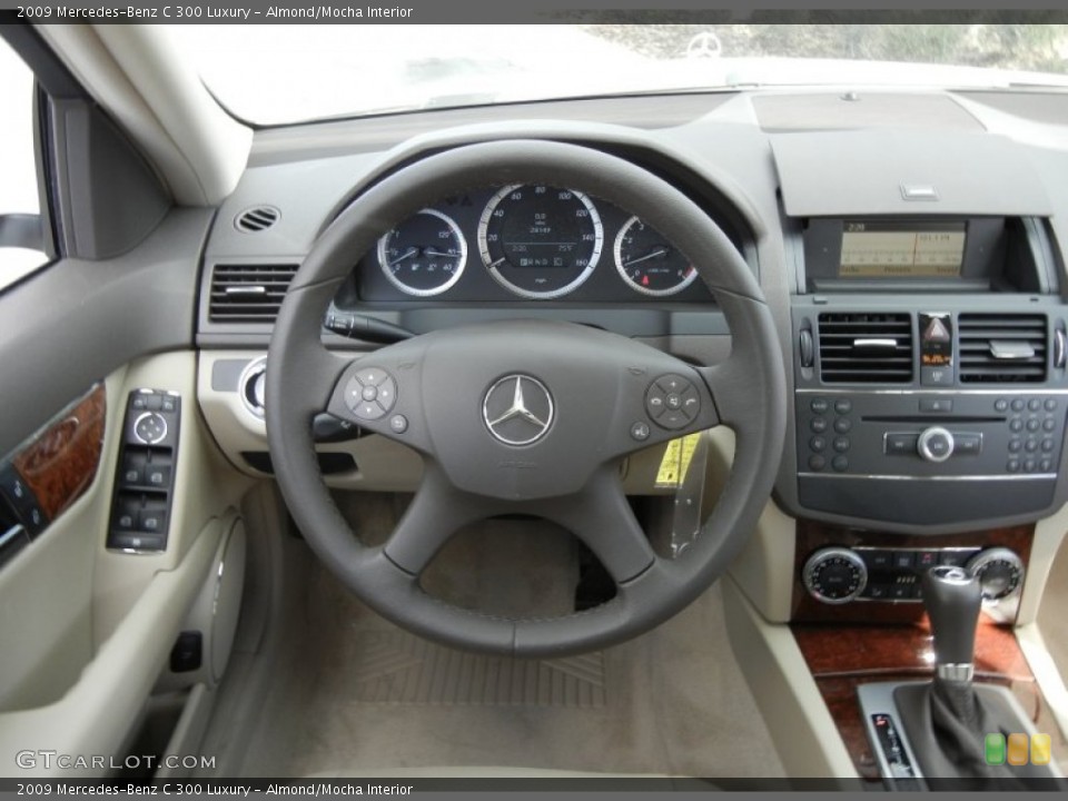 Almond/Mocha Interior Steering Wheel for the 2009 Mercedes-Benz C 300 Luxury #59768288