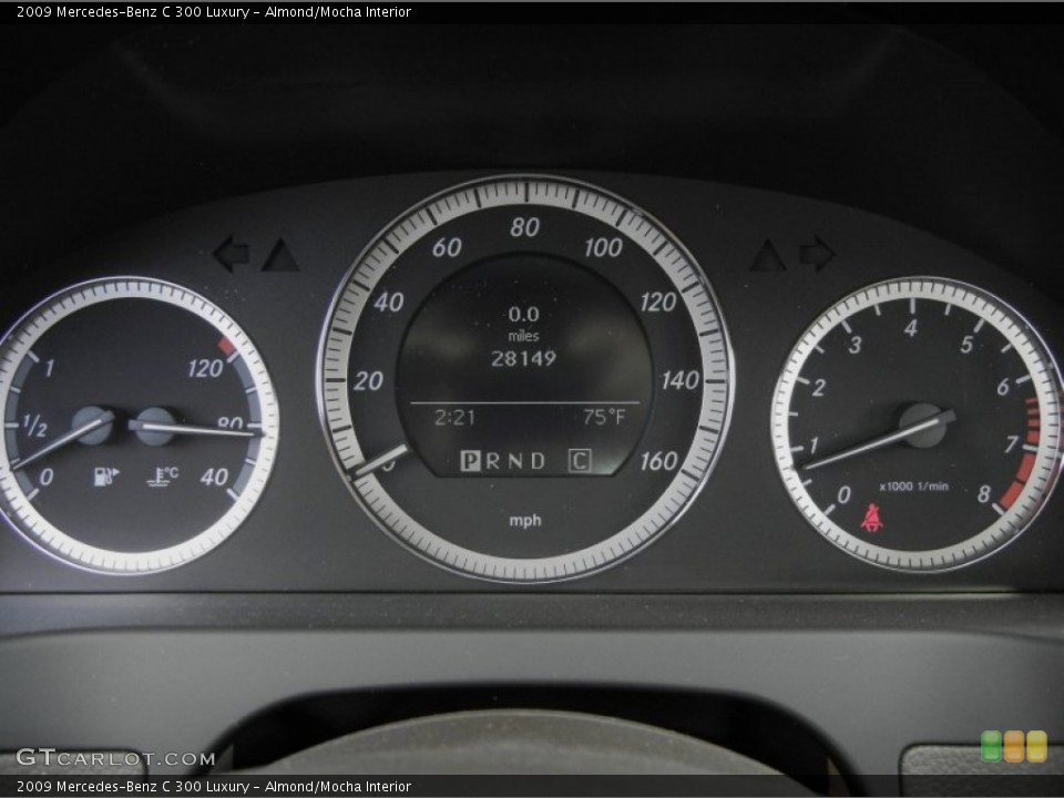 Almond/Mocha Interior Gauges for the 2009 Mercedes-Benz C 300 Luxury #59768297