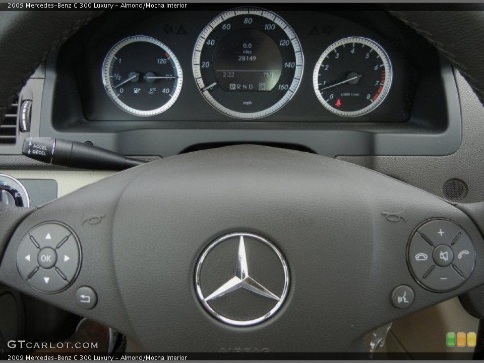 Almond/Mocha Interior Steering Wheel for the 2009 Mercedes-Benz C 300 Luxury #59768360