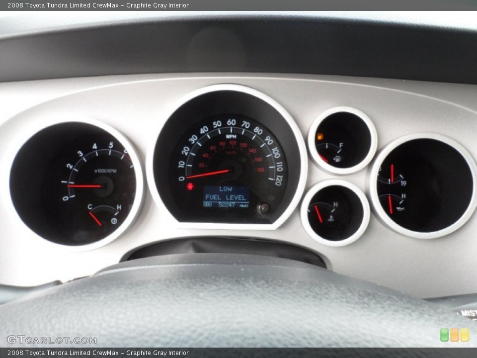 Graphite Gray Interior Gauges for the 2008 Toyota Tundra Limited CrewMax #59768687