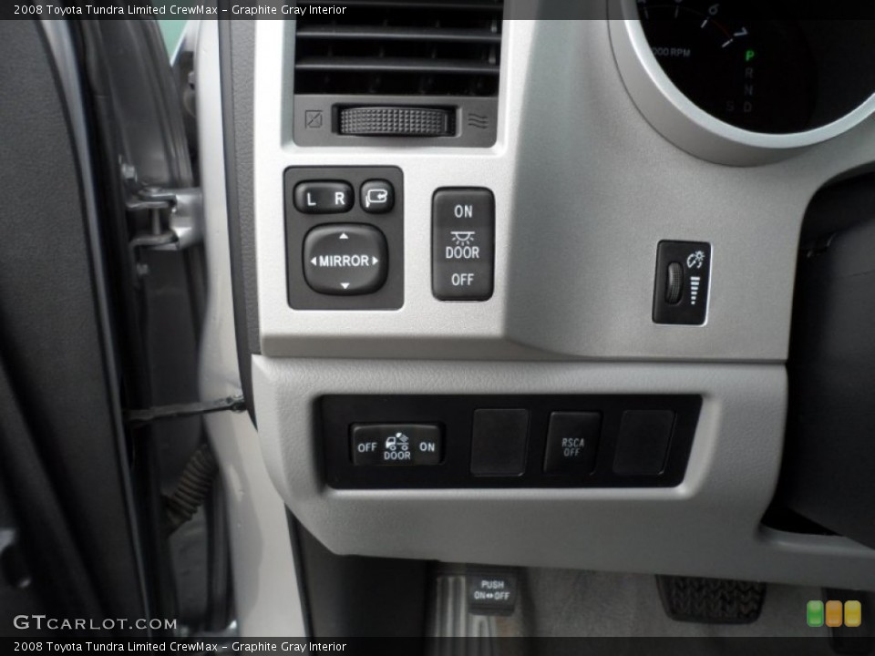 Graphite Gray Interior Controls for the 2008 Toyota Tundra Limited CrewMax #59768703
