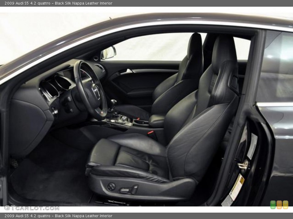 Black Silk Nappa Leather Interior Photo for the 2009 Audi S5 4.2 quattro #59770124