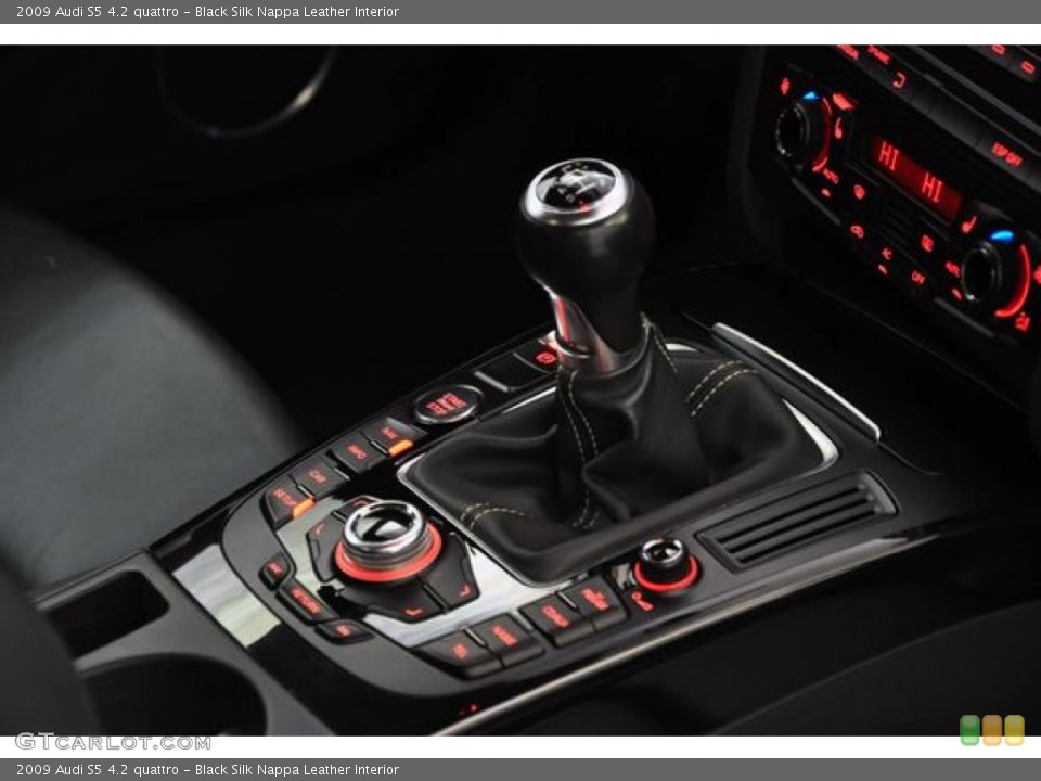 Black Silk Nappa Leather Interior Transmission for the 2009 Audi S5 4.2 quattro #59770214