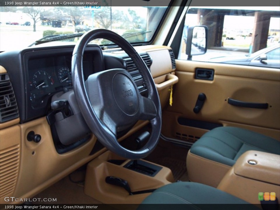 Green/Khaki Interior Photo for the 1998 Jeep Wrangler Sahara 4x4 #59772479