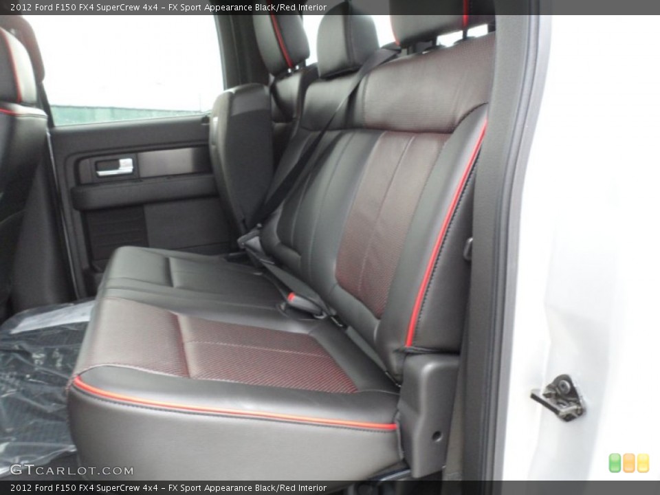 FX Sport Appearance Black/Red Interior Photo for the 2012 Ford F150 FX4 SuperCrew 4x4 #59772722