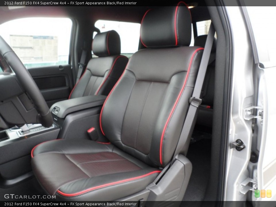 FX Sport Appearance Black/Red Interior Photo for the 2012 Ford F150 FX4 SuperCrew 4x4 #59772749