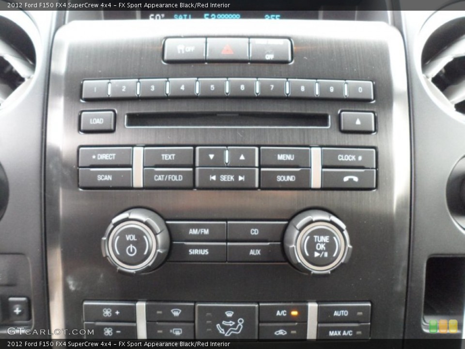 FX Sport Appearance Black/Red Interior Controls for the 2012 Ford F150 FX4 SuperCrew 4x4 #59772785