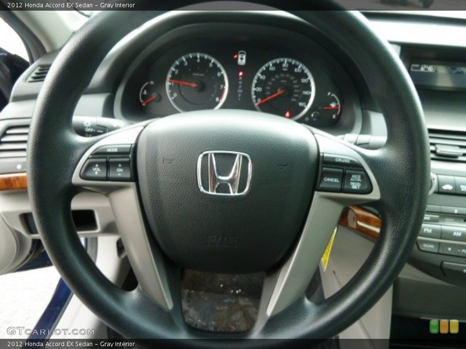 Gray Interior Steering Wheel for the 2012 Honda Accord EX Sedan #59773679