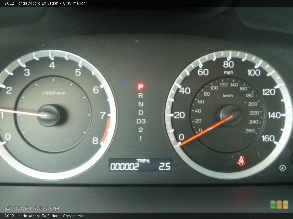 Gray Interior Gauges for the 2012 Honda Accord EX Sedan #59773697