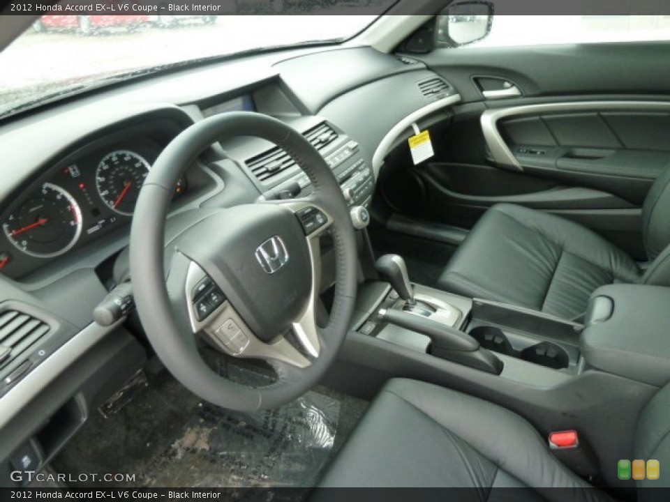Black Interior Prime Interior for the 2012 Honda Accord EX-L V6 Coupe #59773814
