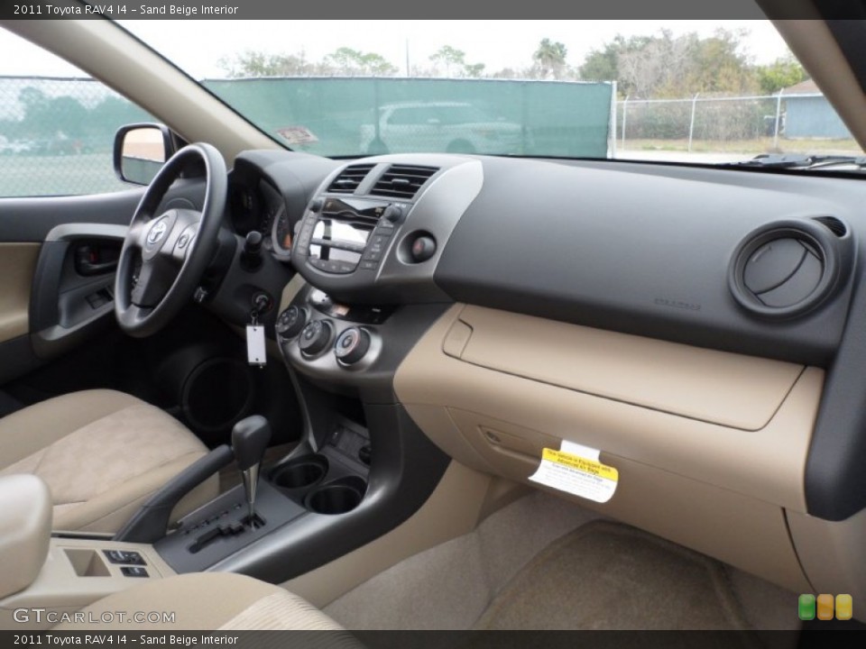 Sand Beige Interior Dashboard for the 2011 Toyota RAV4 I4 #59774123