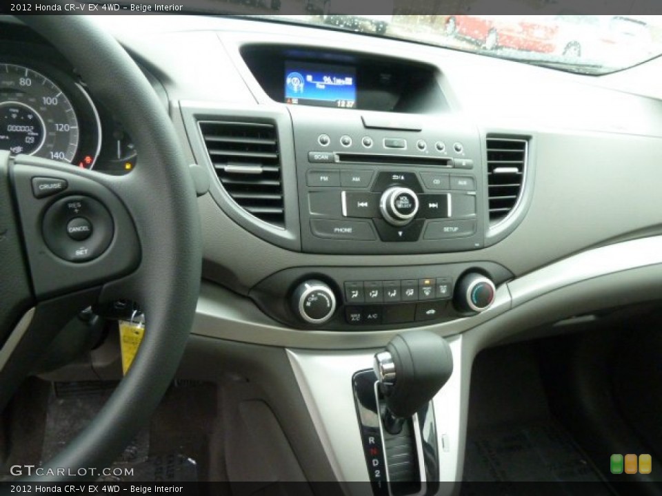 Beige Interior Controls for the 2012 Honda CR-V EX 4WD #59774177