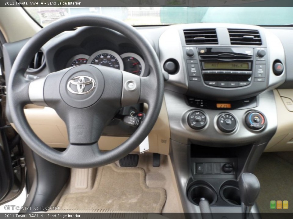 Sand Beige Interior Dashboard for the 2011 Toyota RAV4 I4 #59774212