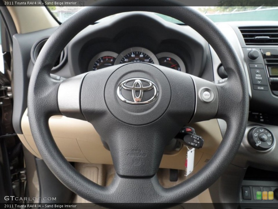 Sand Beige Interior Steering Wheel for the 2011 Toyota RAV4 I4 #59774252