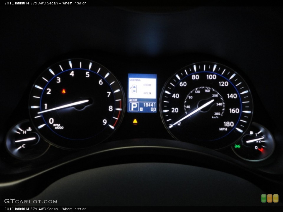 Wheat Interior Gauges for the 2011 Infiniti M 37x AWD Sedan #59774345