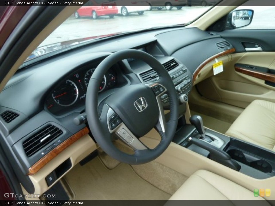 Ivory Interior Prime Interior for the 2012 Honda Accord EX-L Sedan #59774486
