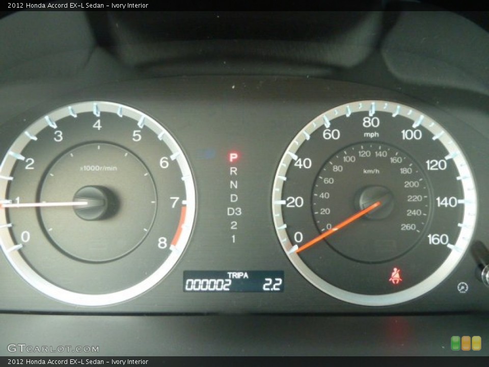 Ivory Interior Gauges for the 2012 Honda Accord EX-L Sedan #59774522