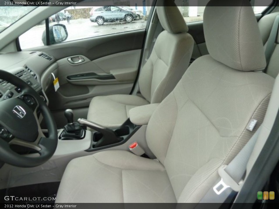 Gray Interior Photo for the 2012 Honda Civic LX Sedan #59774960