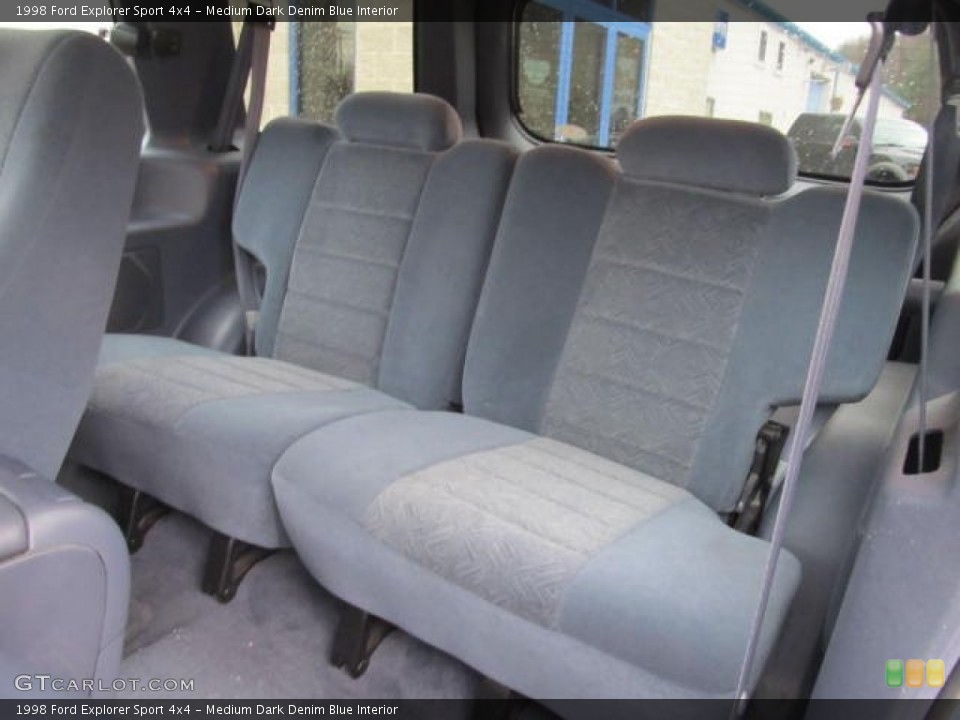 Medium Dark Denim Blue Interior Rear Seat for the 1998 Ford Explorer Sport 4x4 #59775653