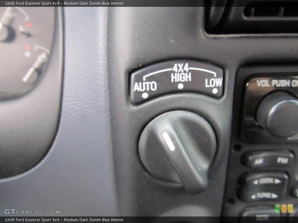 Medium Dark Denim Blue Interior Controls for the 1998 Ford Explorer Sport 4x4 #59775680