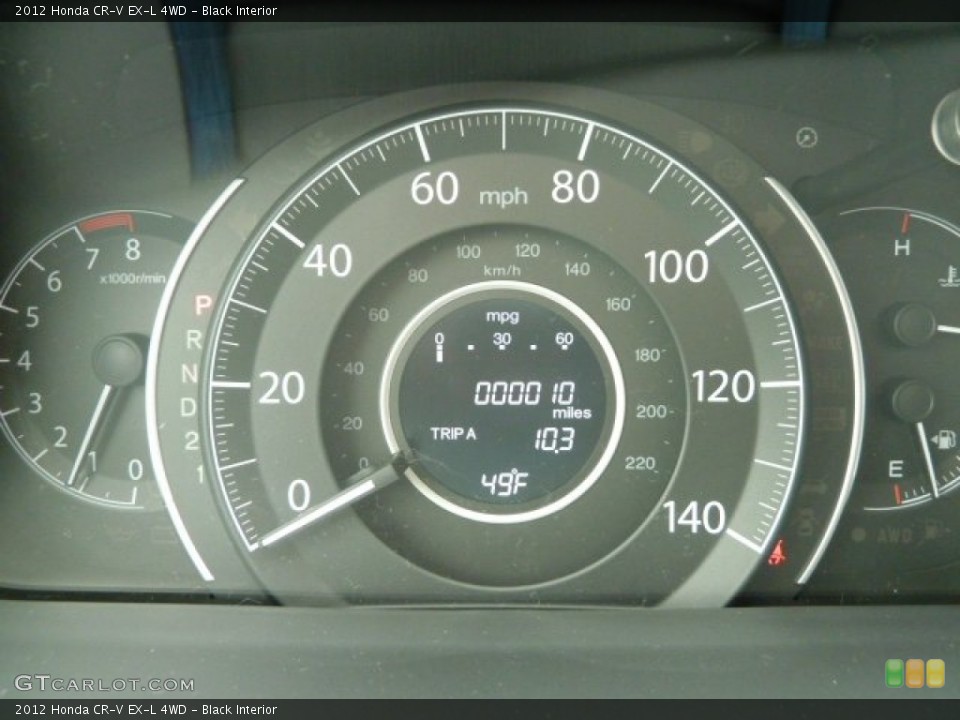 Black Interior Gauges for the 2012 Honda CR-V EX-L 4WD #59775710