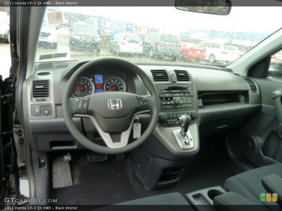 Black Interior Dashboard for the 2011 Honda CR-V EX 4WD #59775788