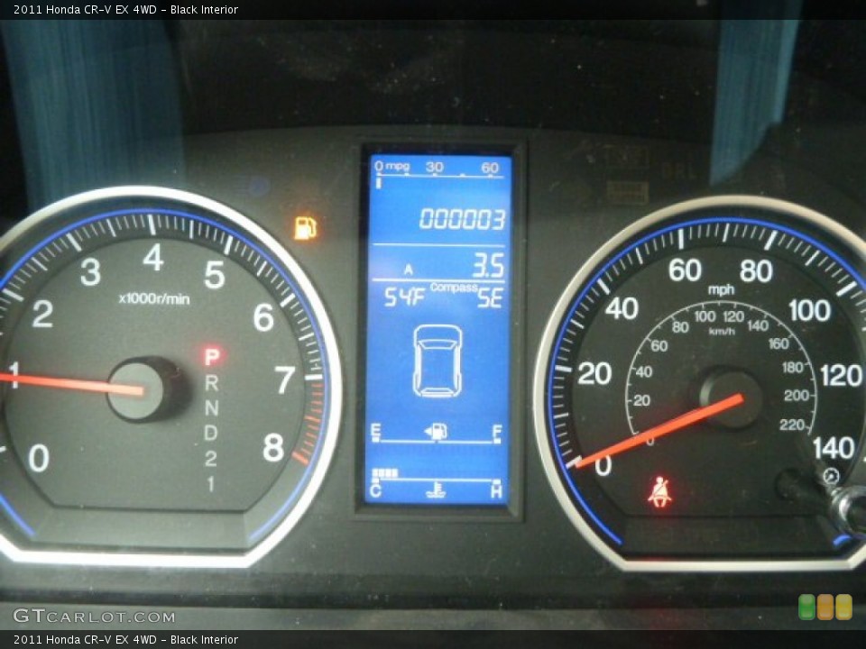 Black Interior Gauges for the 2011 Honda CR-V EX 4WD #59775854