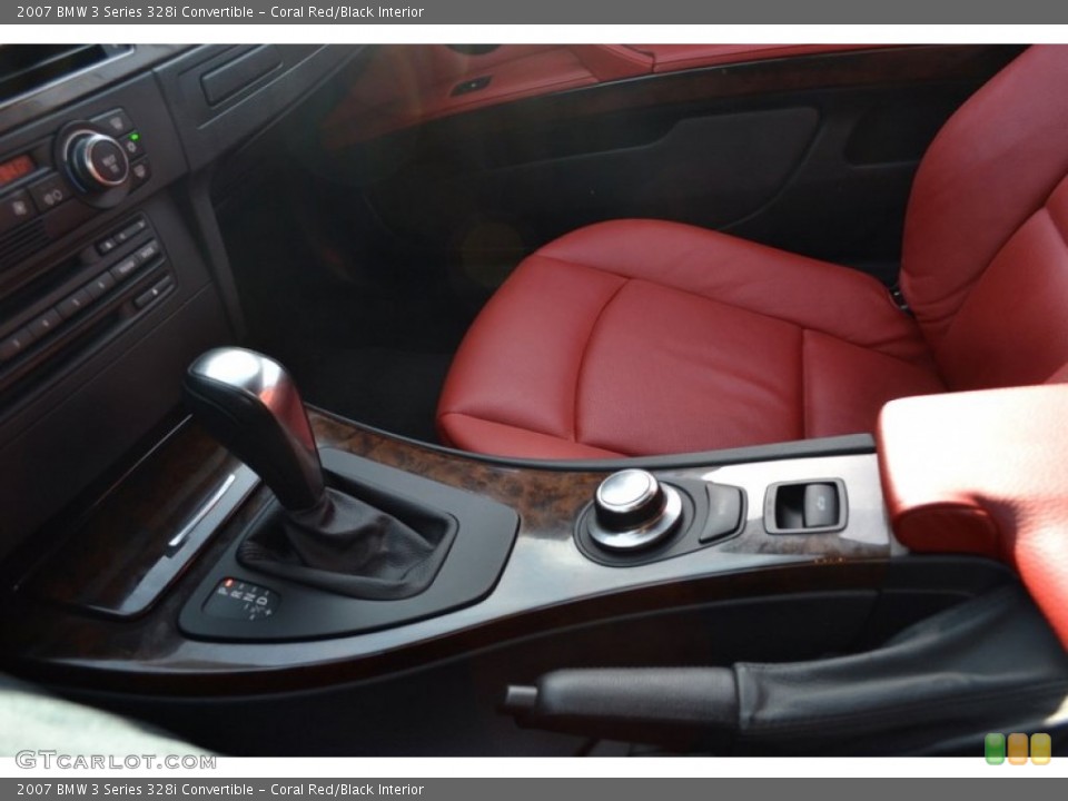 Coral Red/Black Interior Transmission for the 2007 BMW 3 Series 328i Convertible #59776037